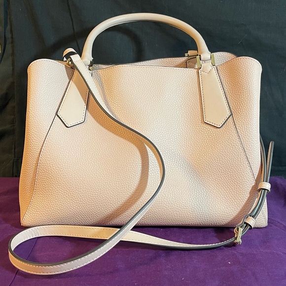 Michael Kors Kimberly Large Satchel Handbag Crossbody Blossom Pink - Picture 5 of 11